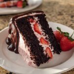Chocolate Strawberry Cake with Fresh Strawberries