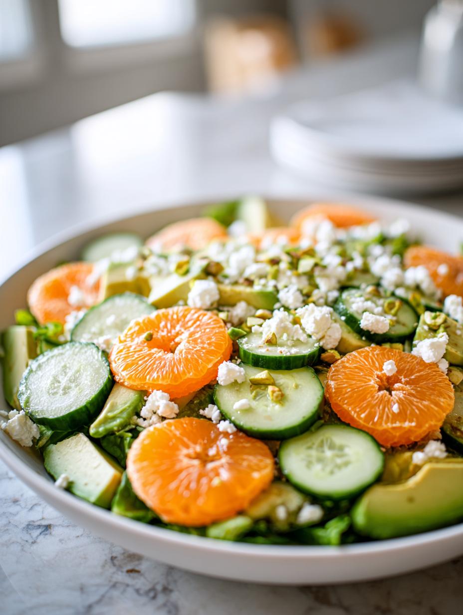 Clementine Cucumber Salad with Honey Dressing - detail 1