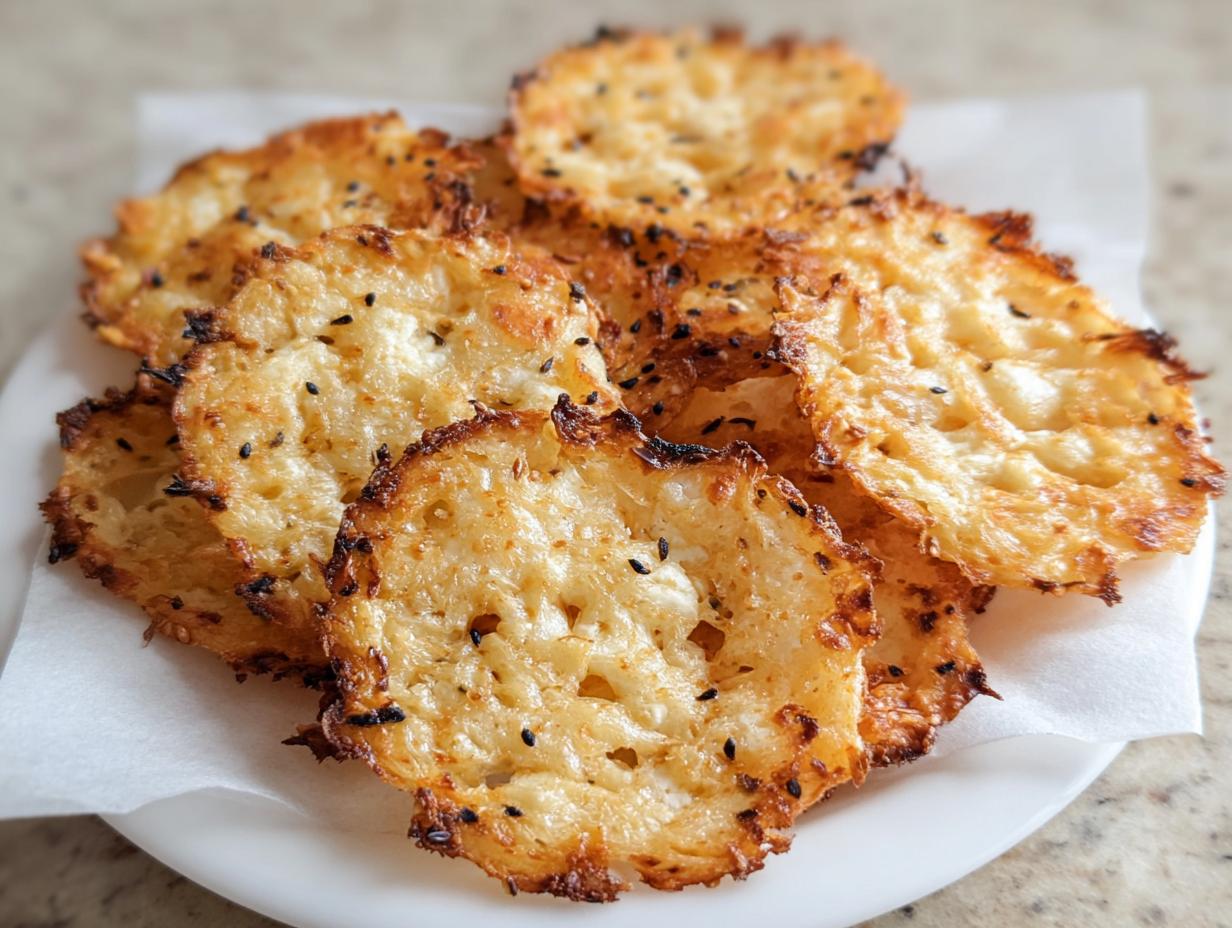 Amazing 1-Ingredient Cottage Cheese Chips Crispy High Protein Snack