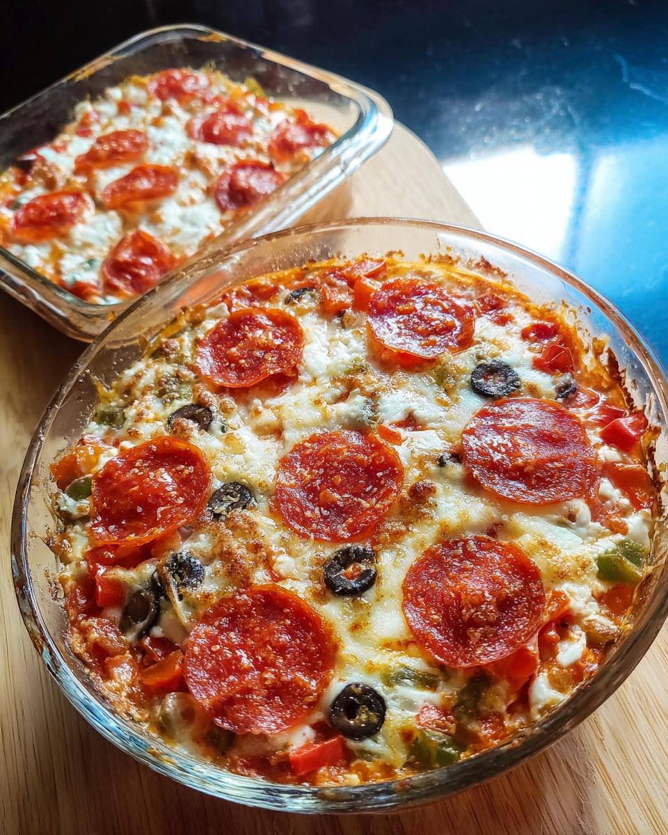 Cottage Cheese Pizza Bowl High Protein Dinner - detail 1