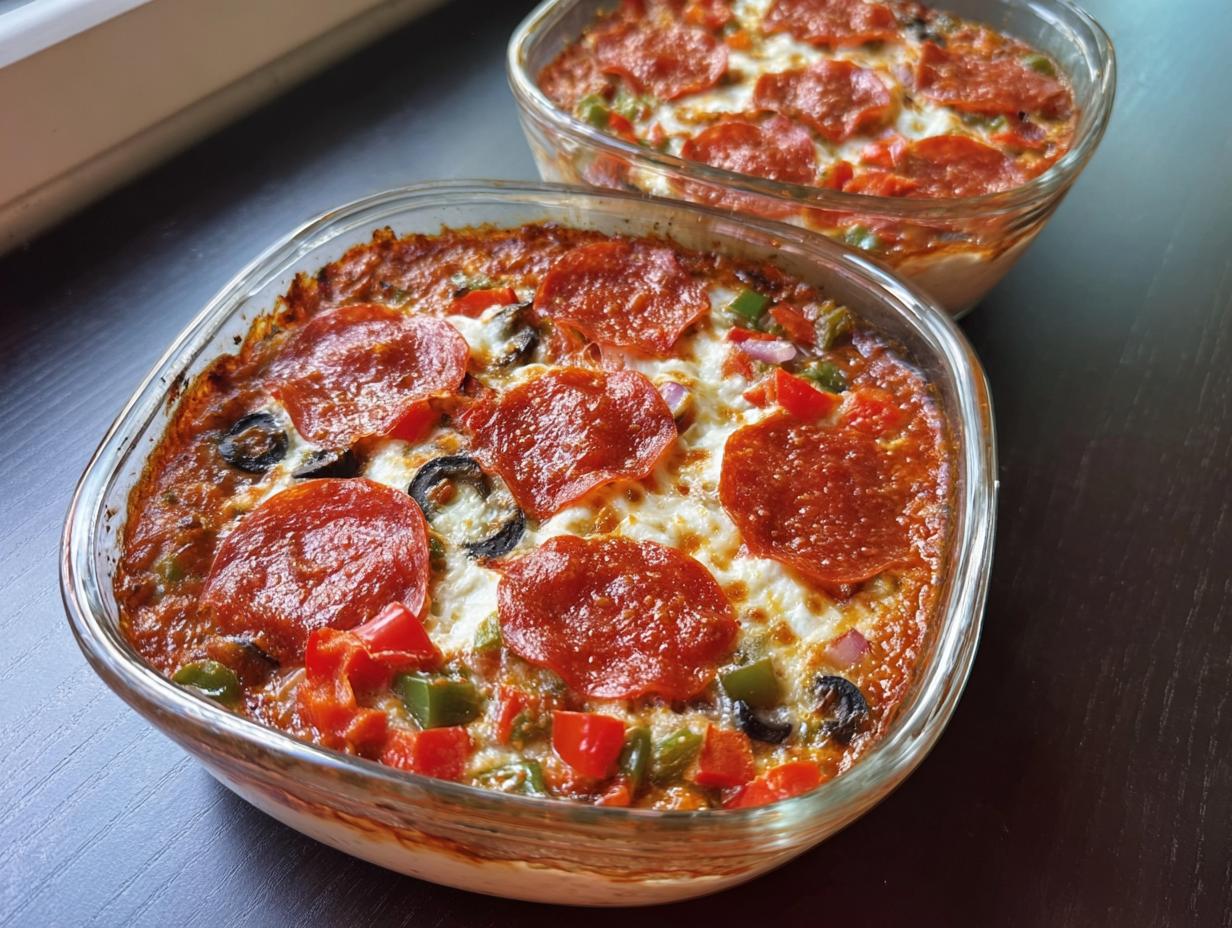 Cottage Cheese Pizza Bowl High Protein Dinner