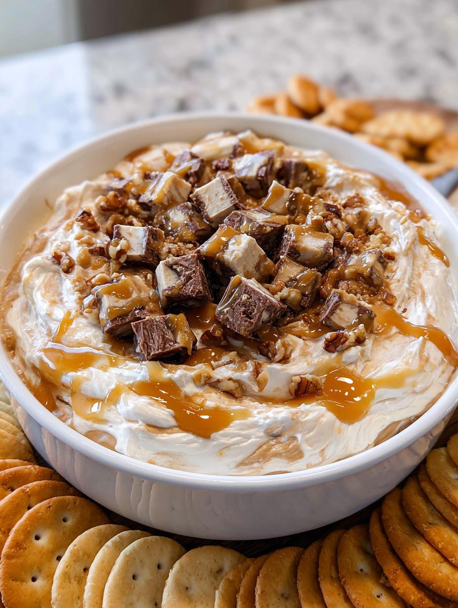 Amazing 15-Min Creamy Candy Bar Dessert Dip with Peanut Butter 5 Creamy Candy Bar Dessert Dip with Peanut Butter - detail 2