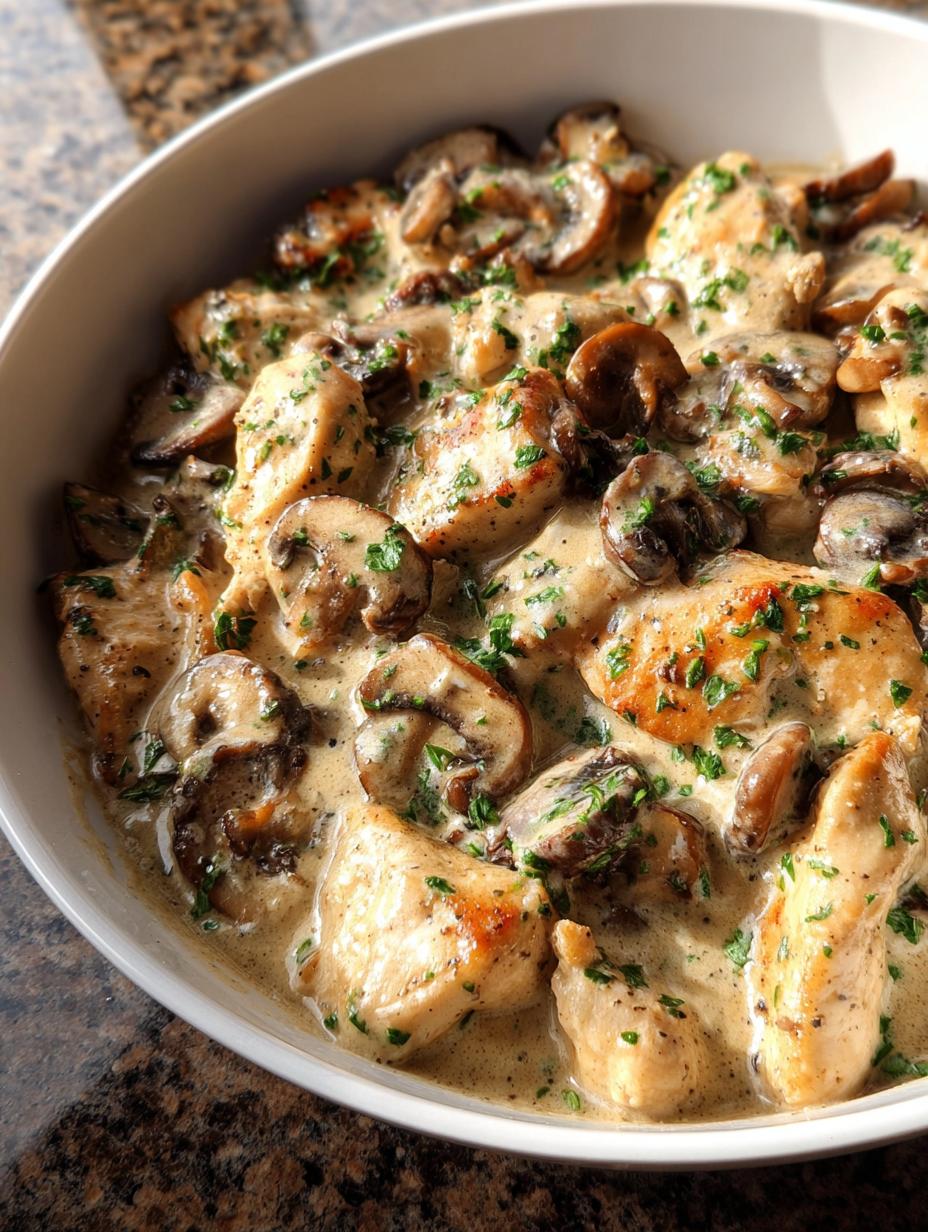 Creamy Chicken Stroganoff - detail 2
