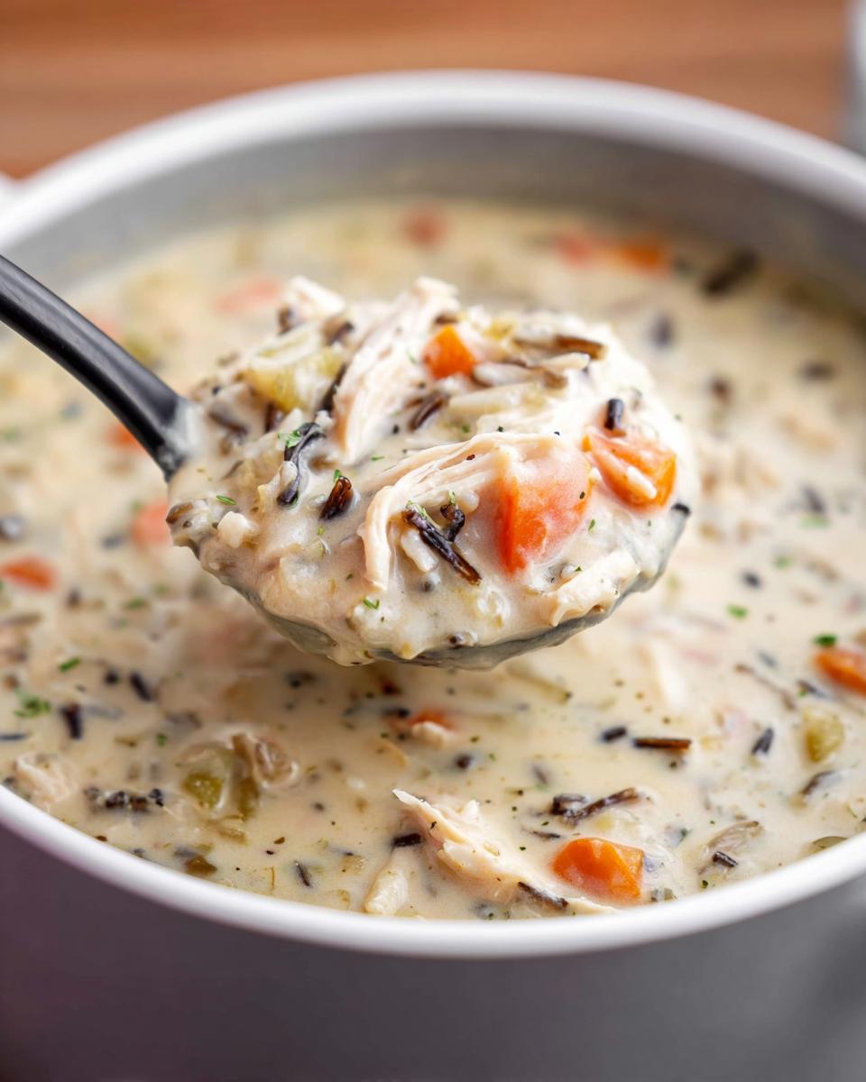 Creamy Chicken and Wild Rice Soup Recipe - detail 1