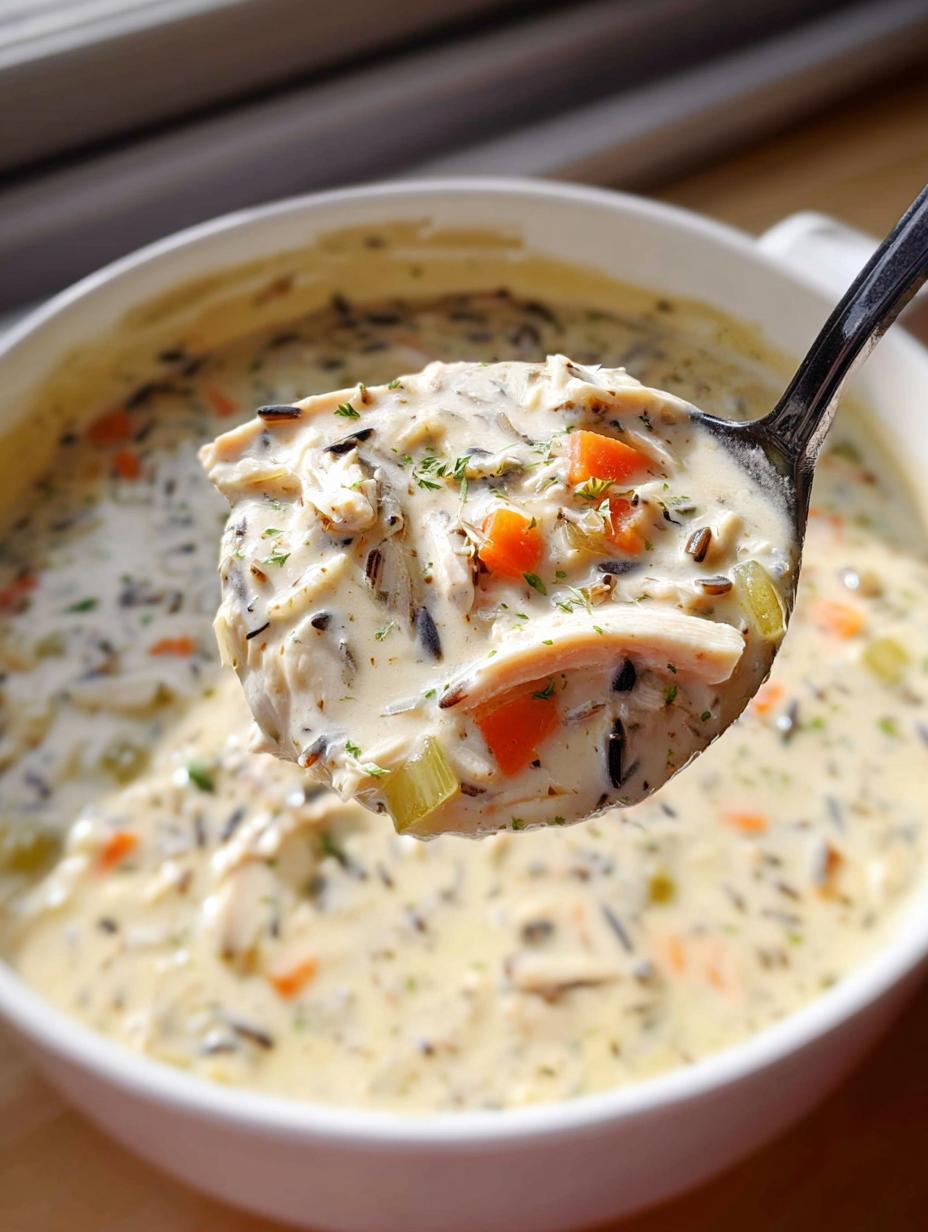 Creamy Chicken and Wild Rice Soup Recipe - detail 2