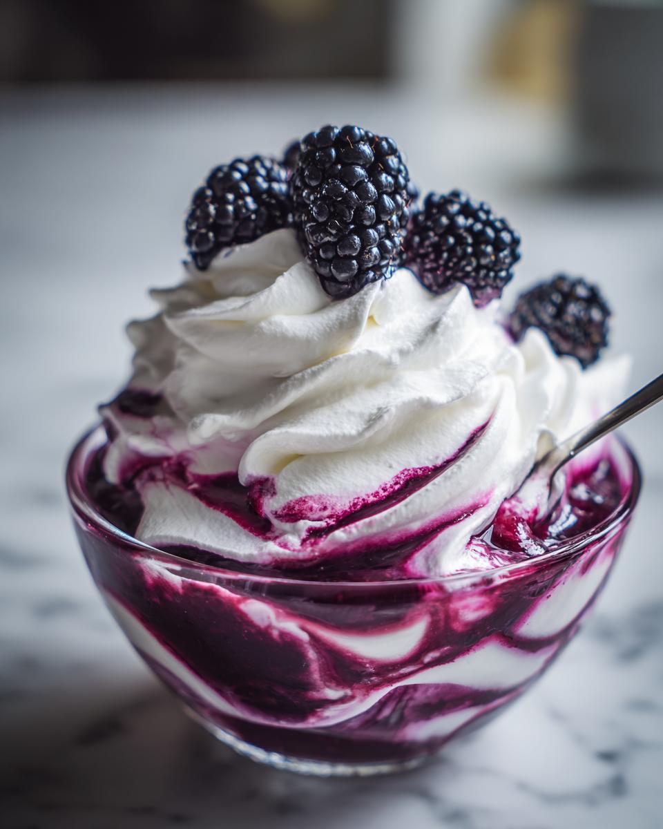 Easy Blackberry Fool Dessert - detail 1