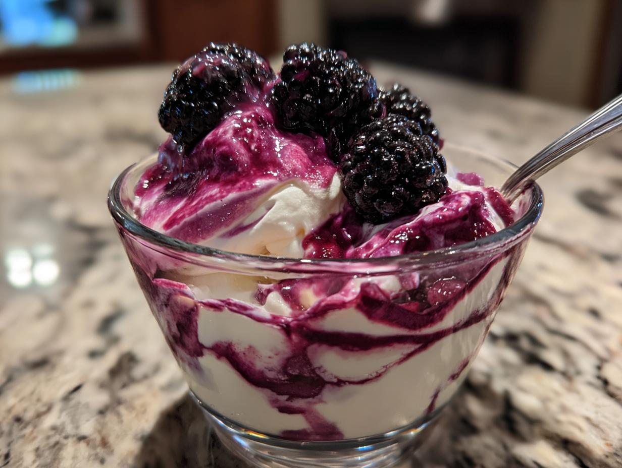 5-Minute Easy Blackberry Fool Dessert Magic