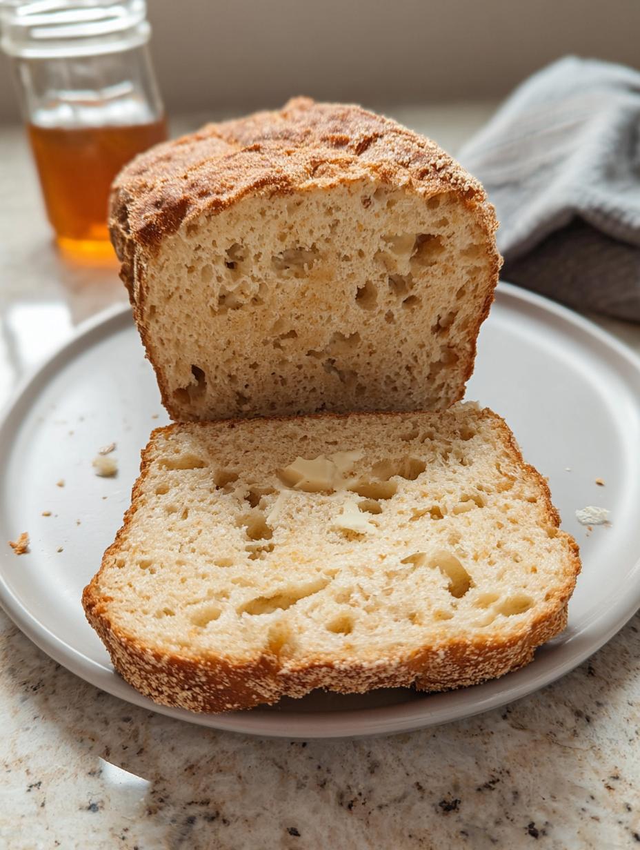 Easy English Muffin Bread with 1 Amazing Loaf 5 Easy English Muffin Bread with Nooks and Crannies - detail 2