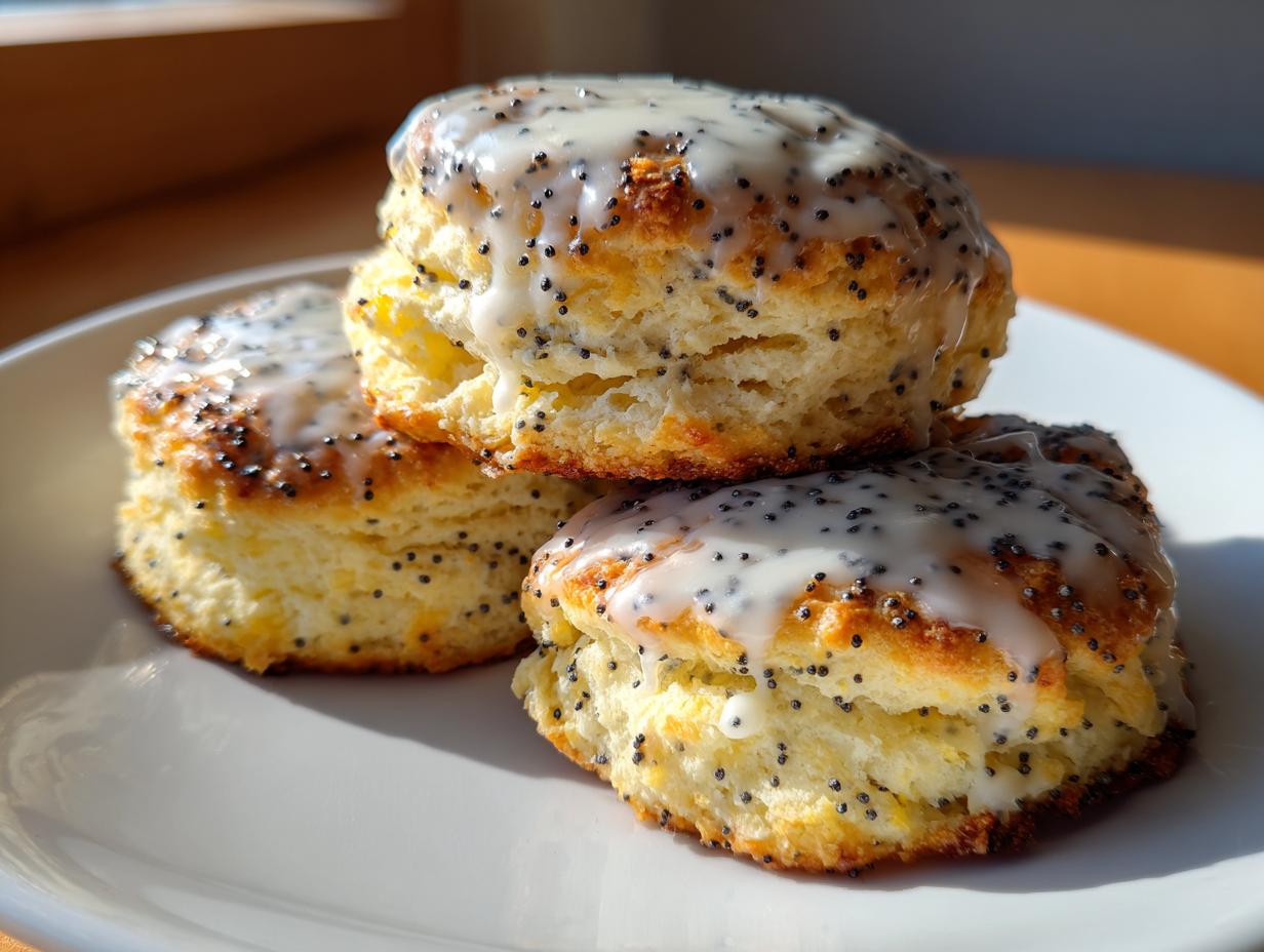 Amazing Easy Lemon Poppy Seed Scones Recipe in 40 Min