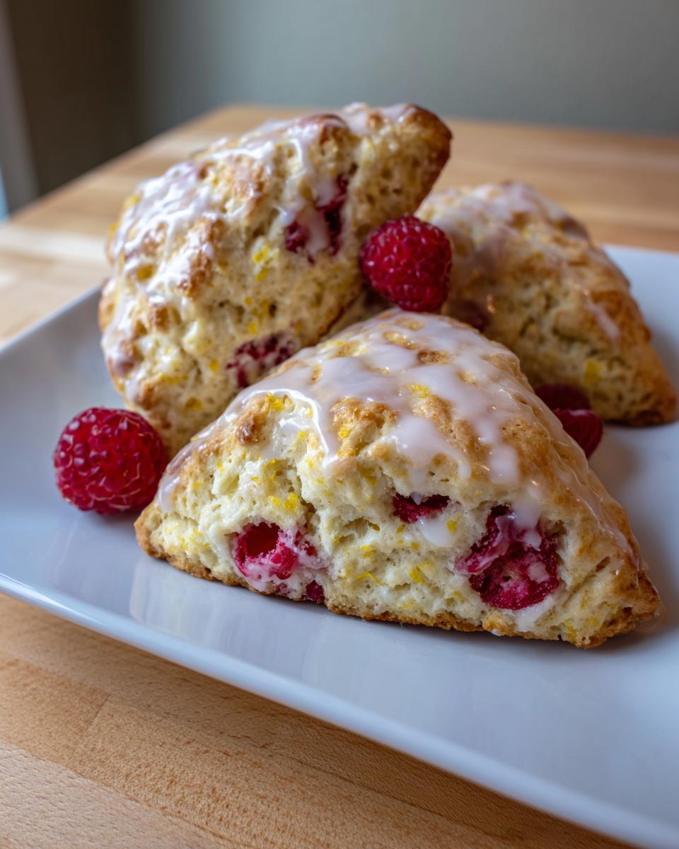 Easy Lemon Raspberry Scones Recipe - detail 1