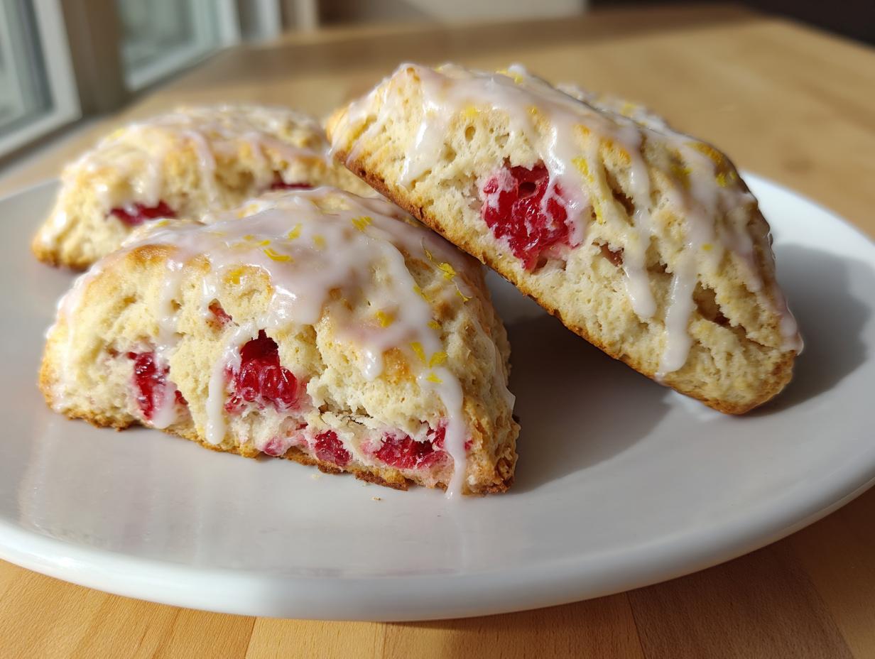 Amazing Easy Lemon Raspberry Scones Recipe 8