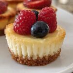 Easy Mini Cheesecakes with Almond Crust
