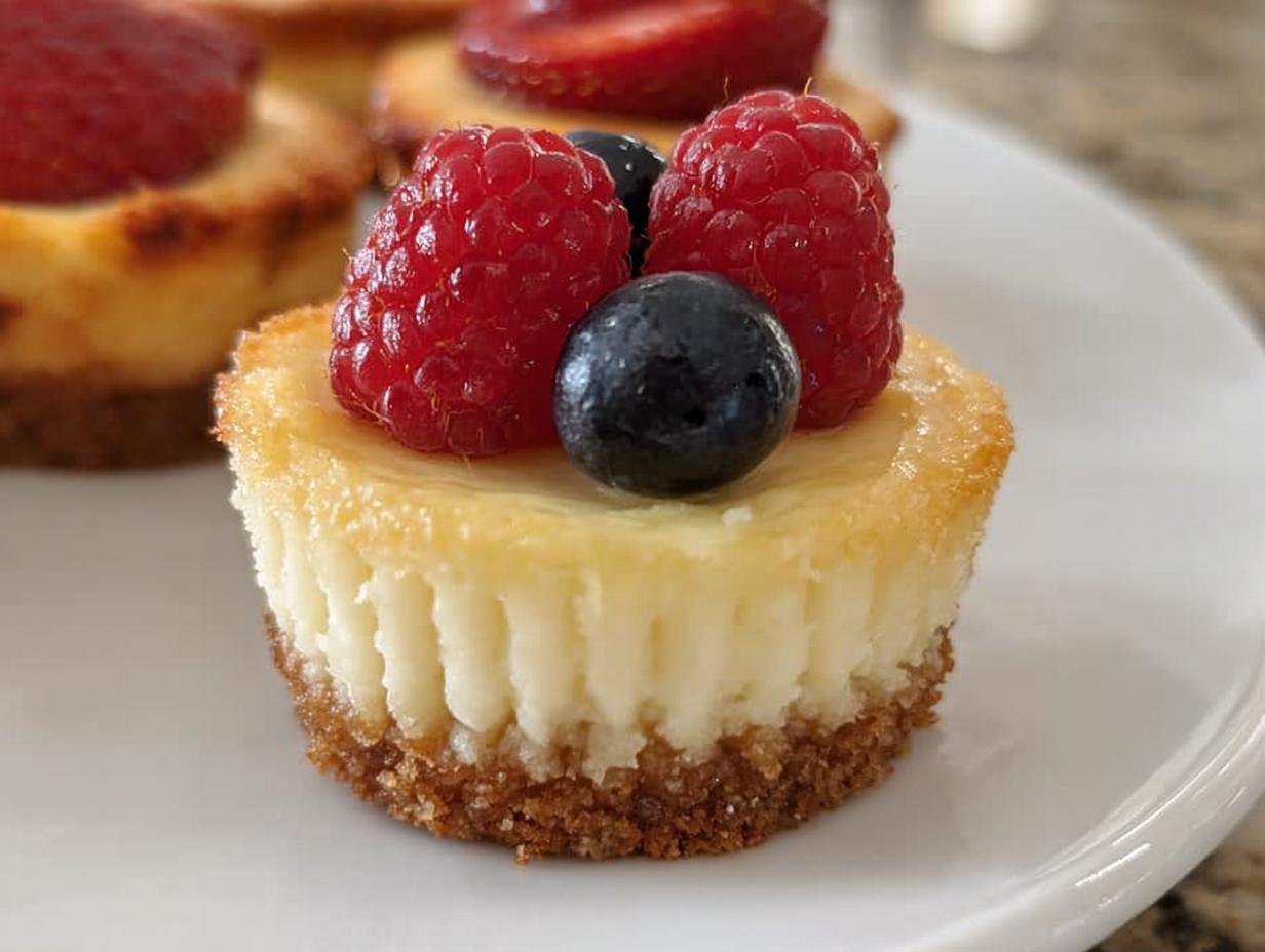 Amazing 12 Easy Mini Cheesecakes with Almond Crust