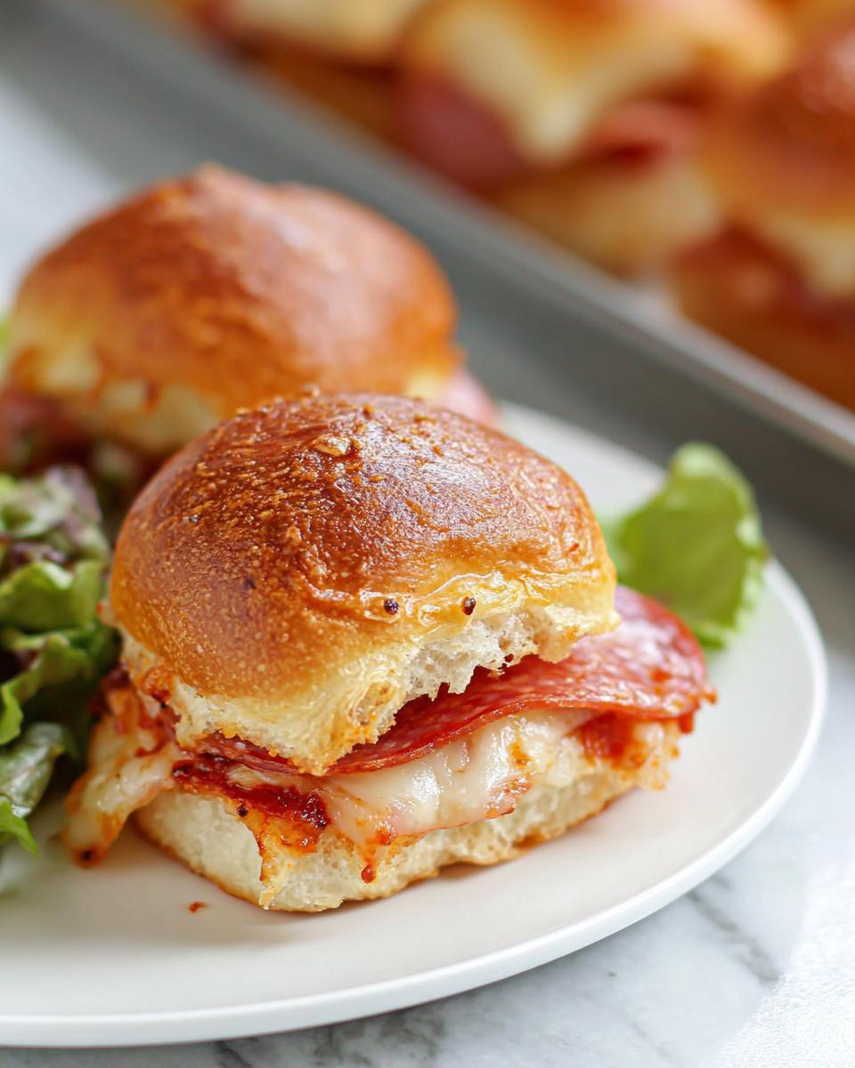 Easy Pizza Sliders with Hawaiian Rolls - detail 1