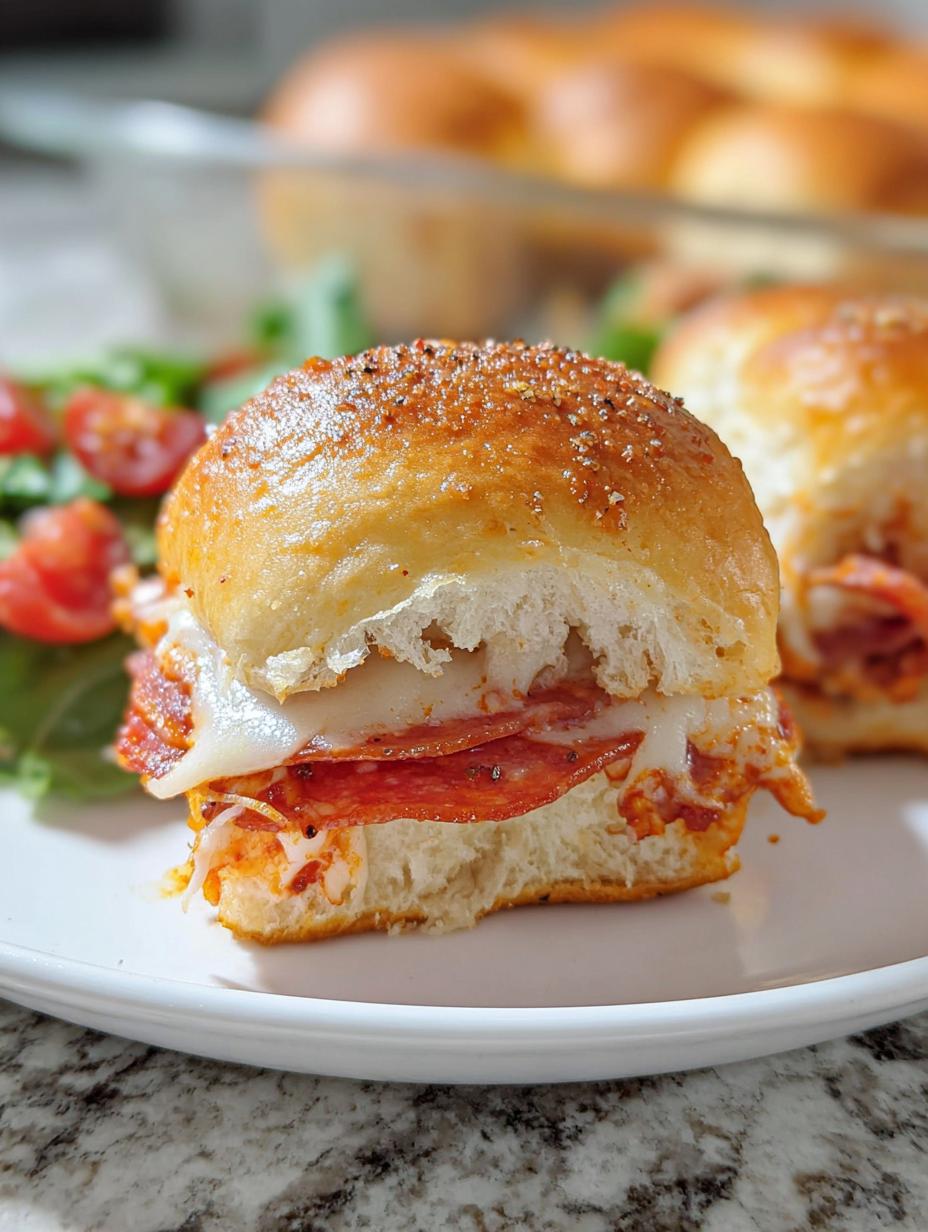 Easy Pizza Sliders with Hawaiian Rolls - detail 2