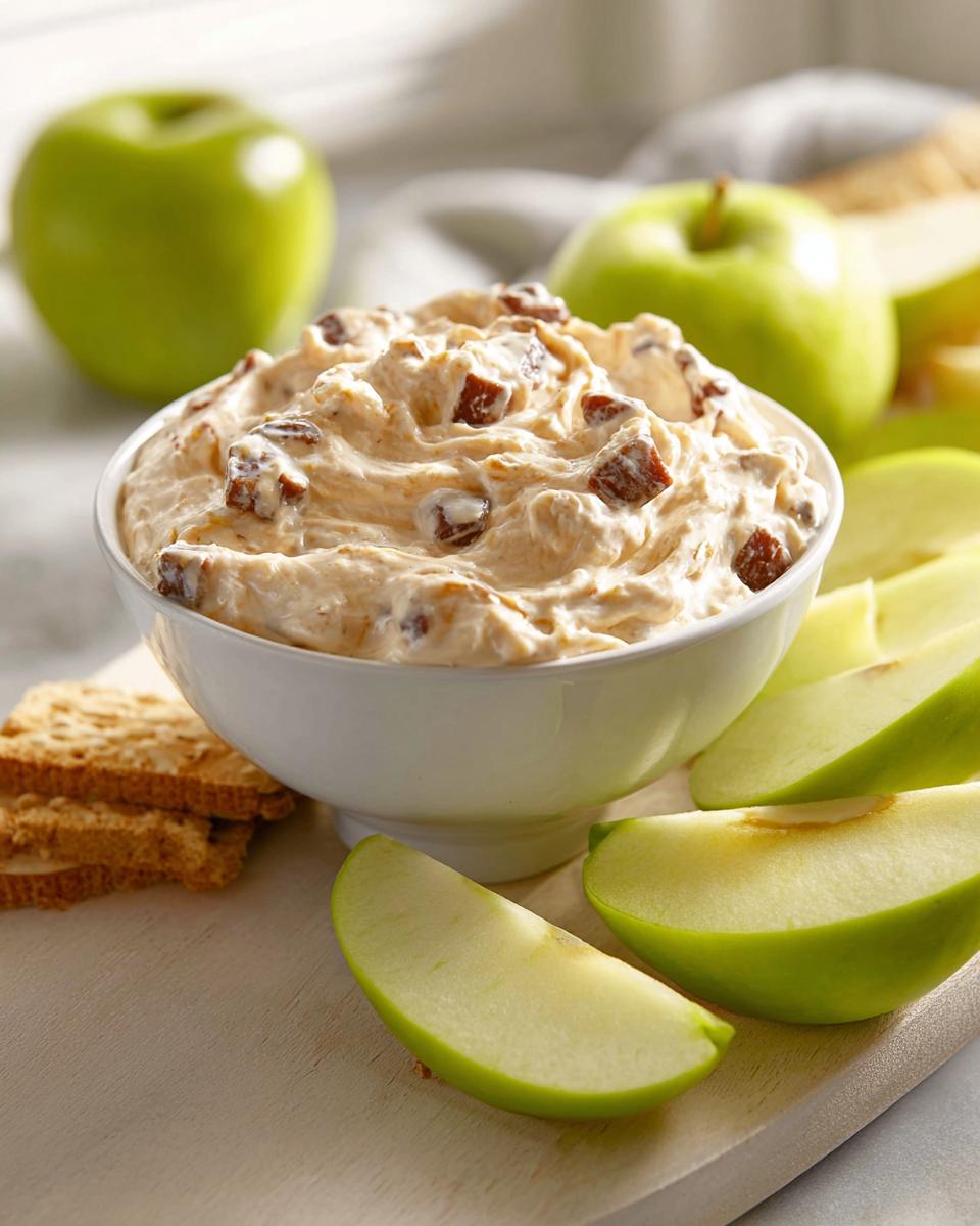 Easy Toffee Apple Dip with Cream Cheese - detail 1