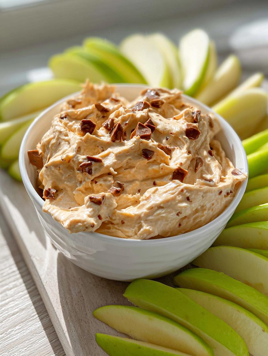 Easy Toffee Apple Dip with Cream Cheese - detail 2