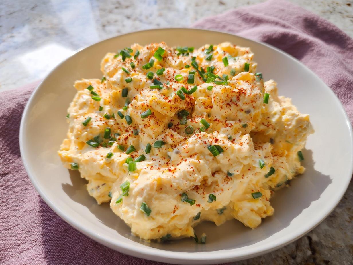 Amazing 8-serving Egg Salad with Cottage Cheese High Protein