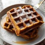 Flourless Banana Oat Waffles