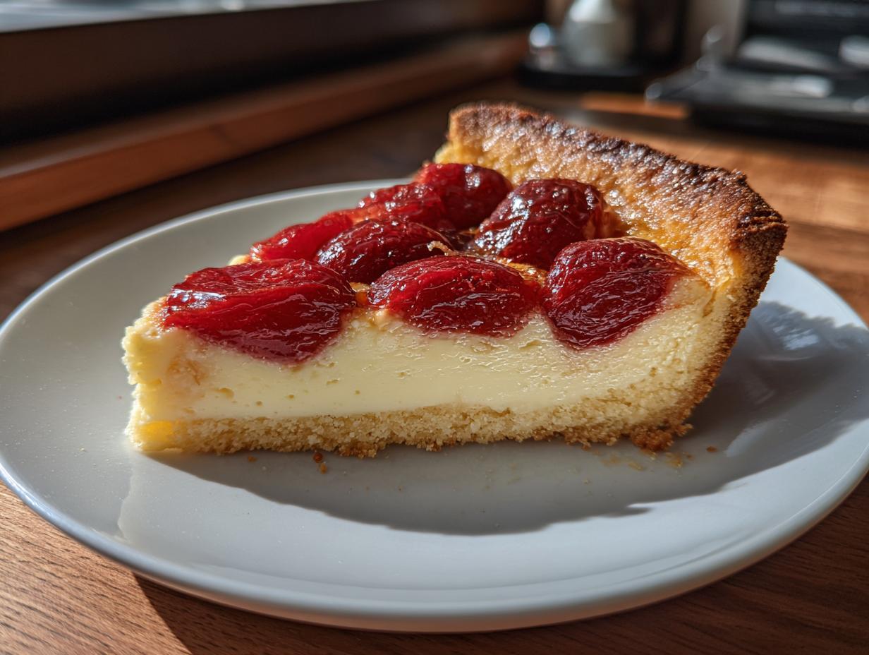 Amazing Fresh Cherry Tart with Creamy Custard