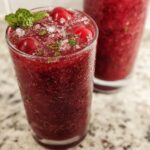 Frozen Cherry Mint Mocktail Slushy