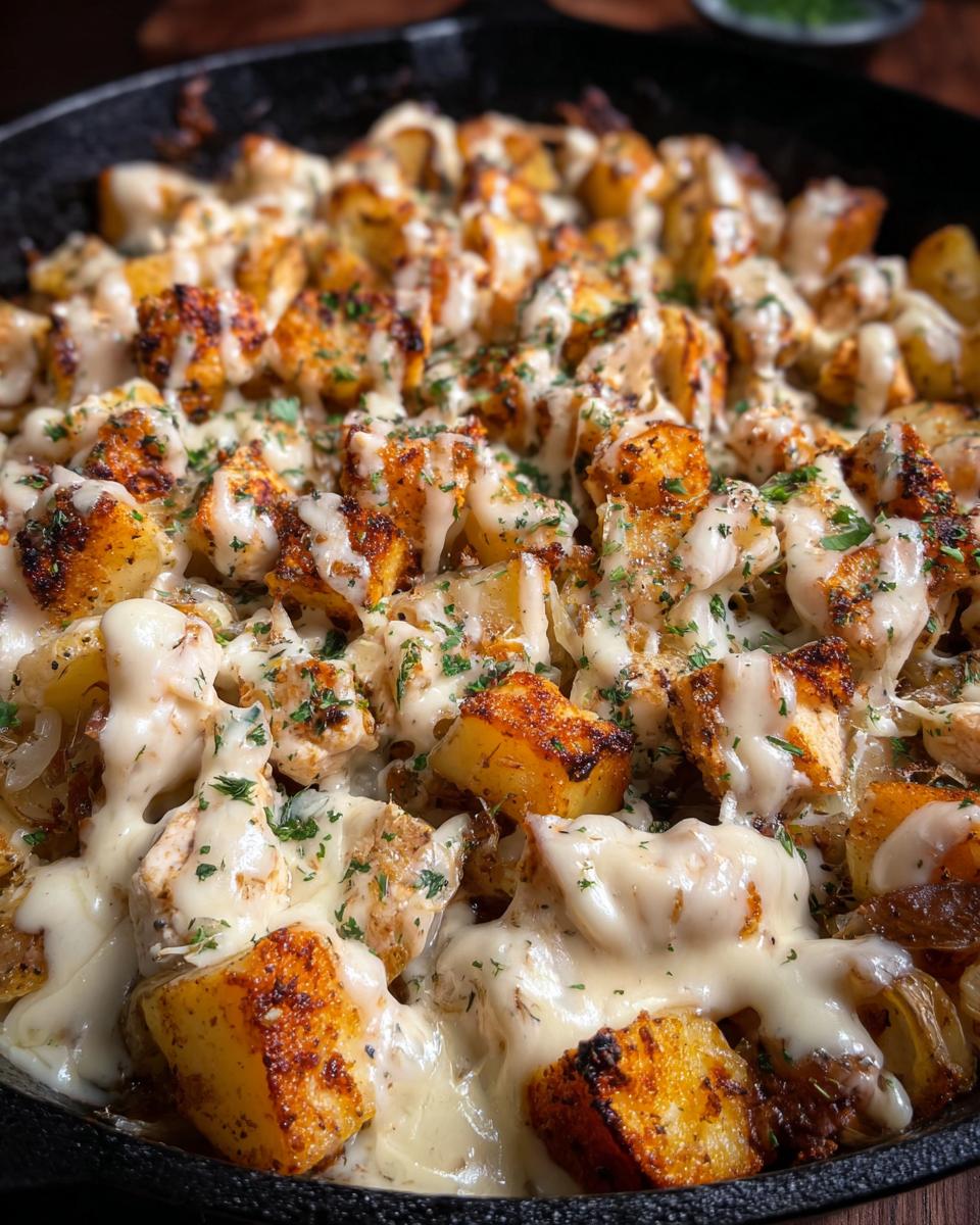 Garlic Parmesan Chicken and Potatoes Skillet - detail 1