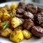 Garlic Rosemary Beef and Potatoes Skillet - Tasty