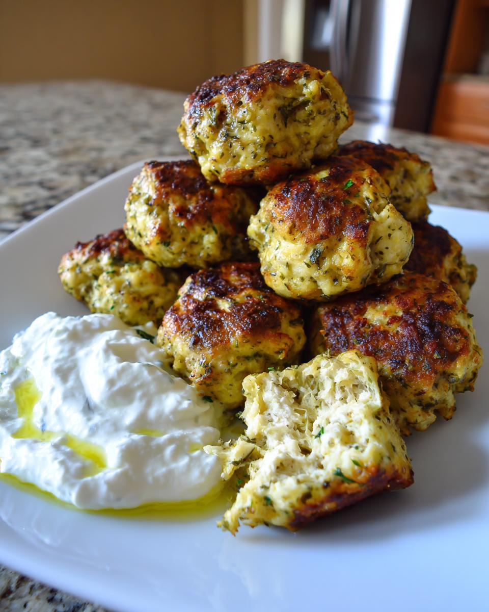 Amazing 18 Greek Chicken Meatballs Juicy and Herby 4 Greek Chicken Meatballs Juicy and Herby - detail 1