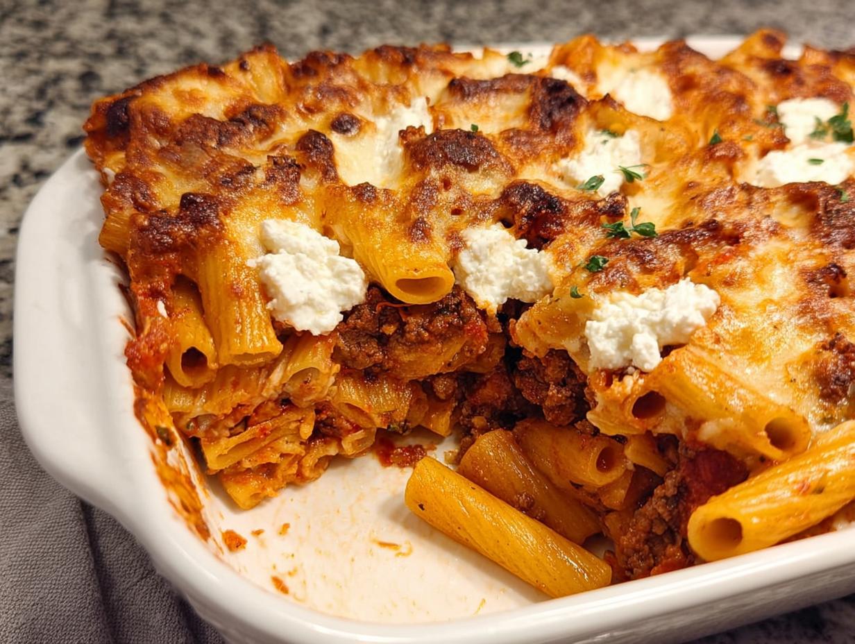 Awesome Ground Beef Penne Pasta Bake Easy Dinner 35