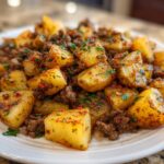 Ground Beef and Potatoes Easy One Pan Dinner