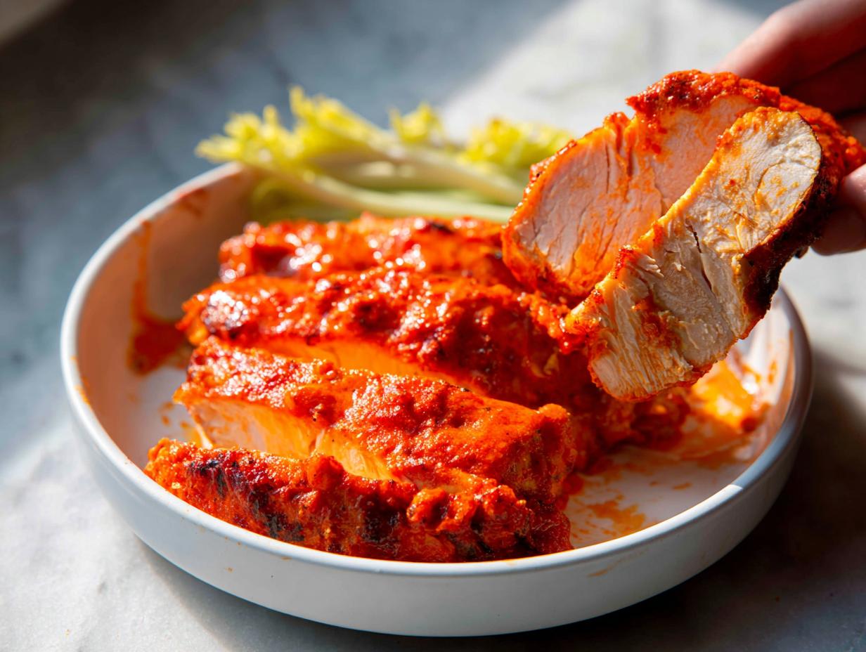 Amazing 3-Step Healthy Air Fryer Buffalo Chicken