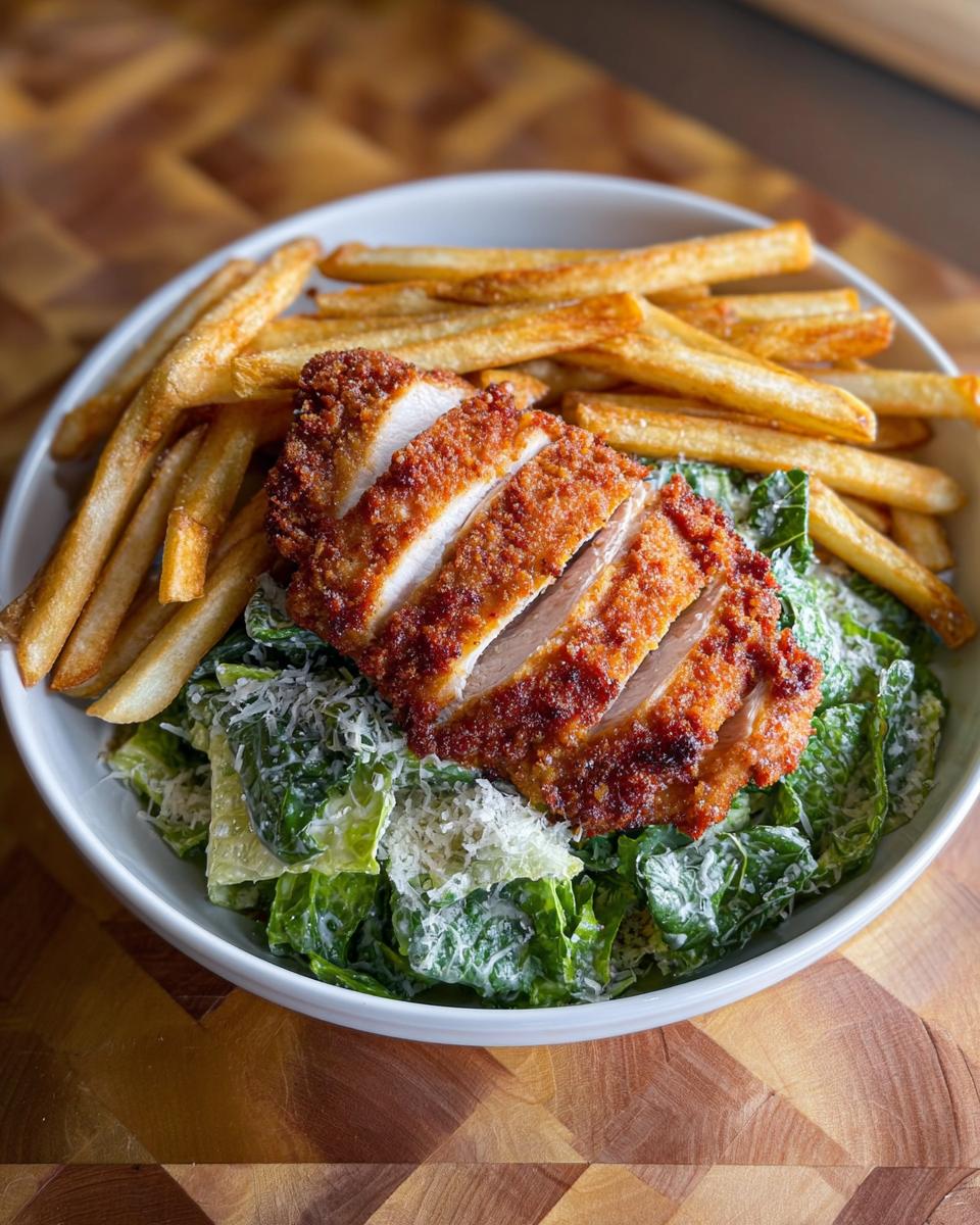 Amazing 15-Min Healthy Chicken Caesar Salad with Fries 4 Healthy Chicken Caesar Salad with Fries - detail 1