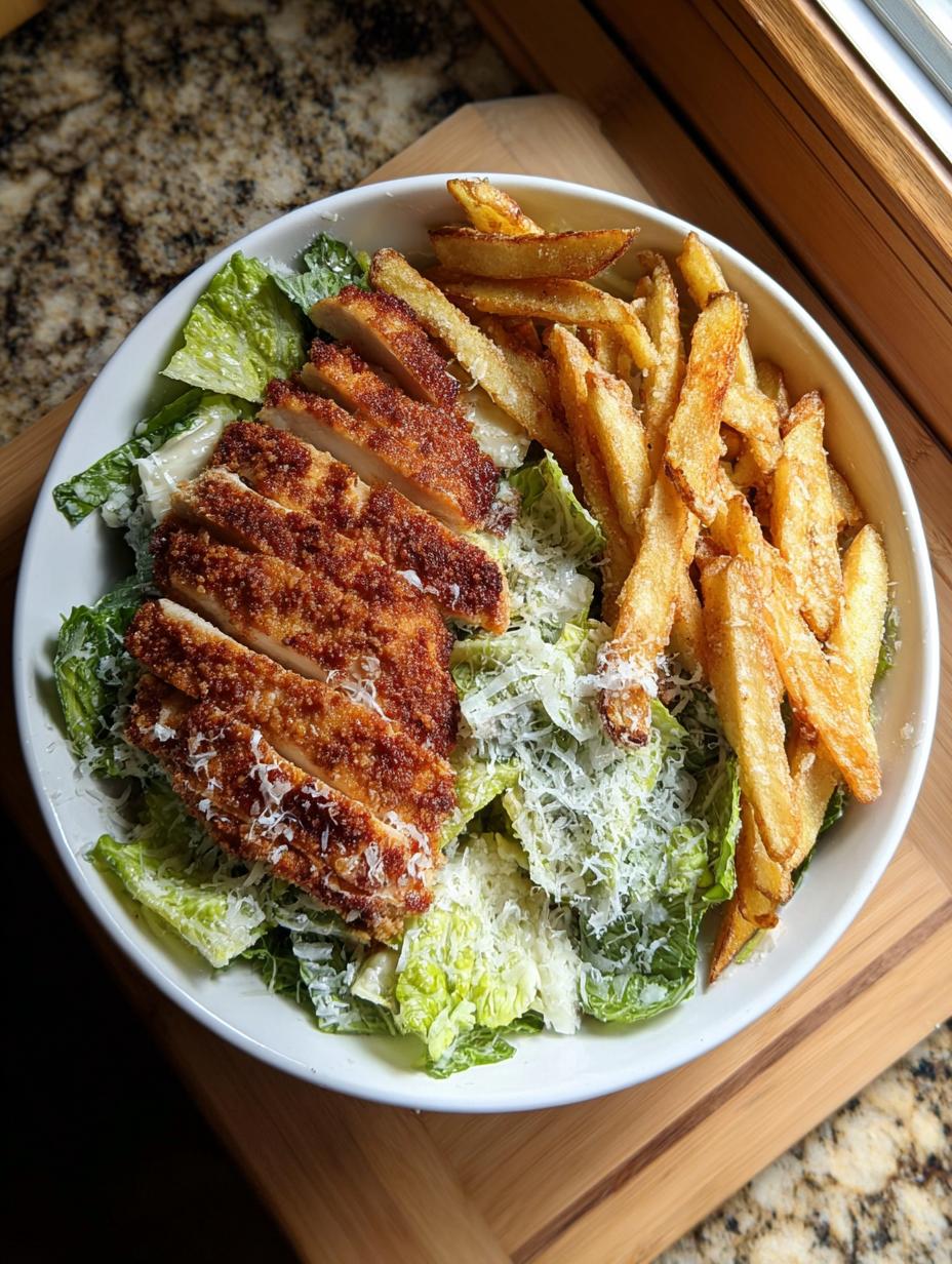 Amazing 15-Min Healthy Chicken Caesar Salad with Fries 5 Healthy Chicken Caesar Salad with Fries - detail 2