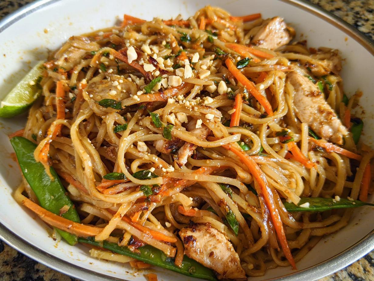 Amazing 30-Min Healthy Chicken Pad Thai