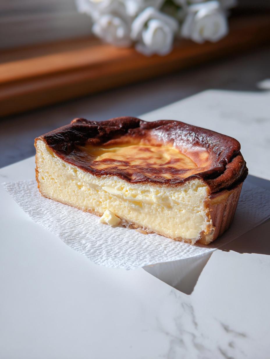 Healthy Mini Basque Cheesecake - detail 2