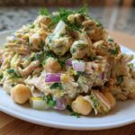 Healthy Tuna Chickpea Salad with Lemon Dill