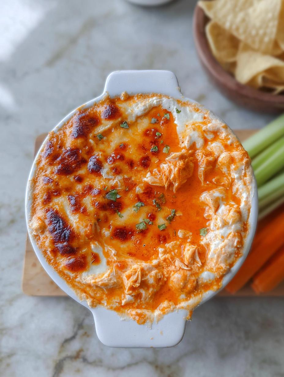 High Protein Buffalo Chicken Dip - detail 2
