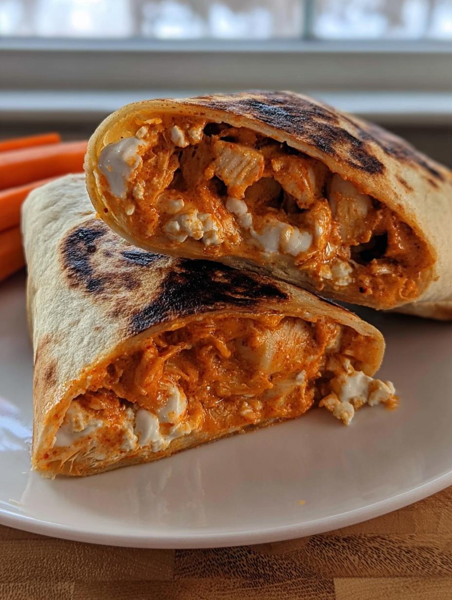 High Protein Buffalo Chicken Wrap Easy Dinner - detail 2