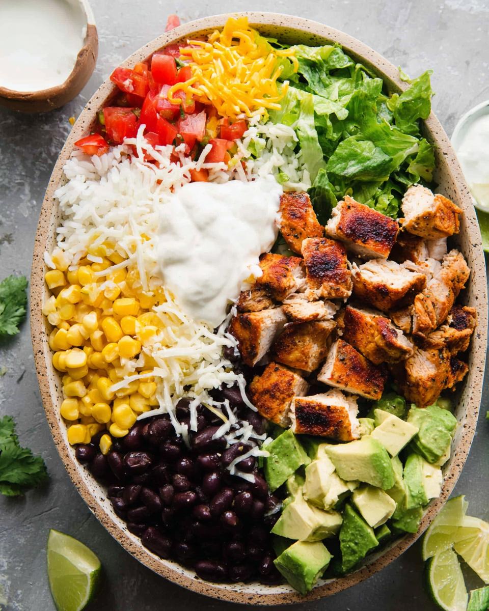 High Protein Chicken Burrito Bowl Meal Prep - detail 1