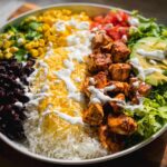 High Protein Chicken Burrito Bowl Meal Prep