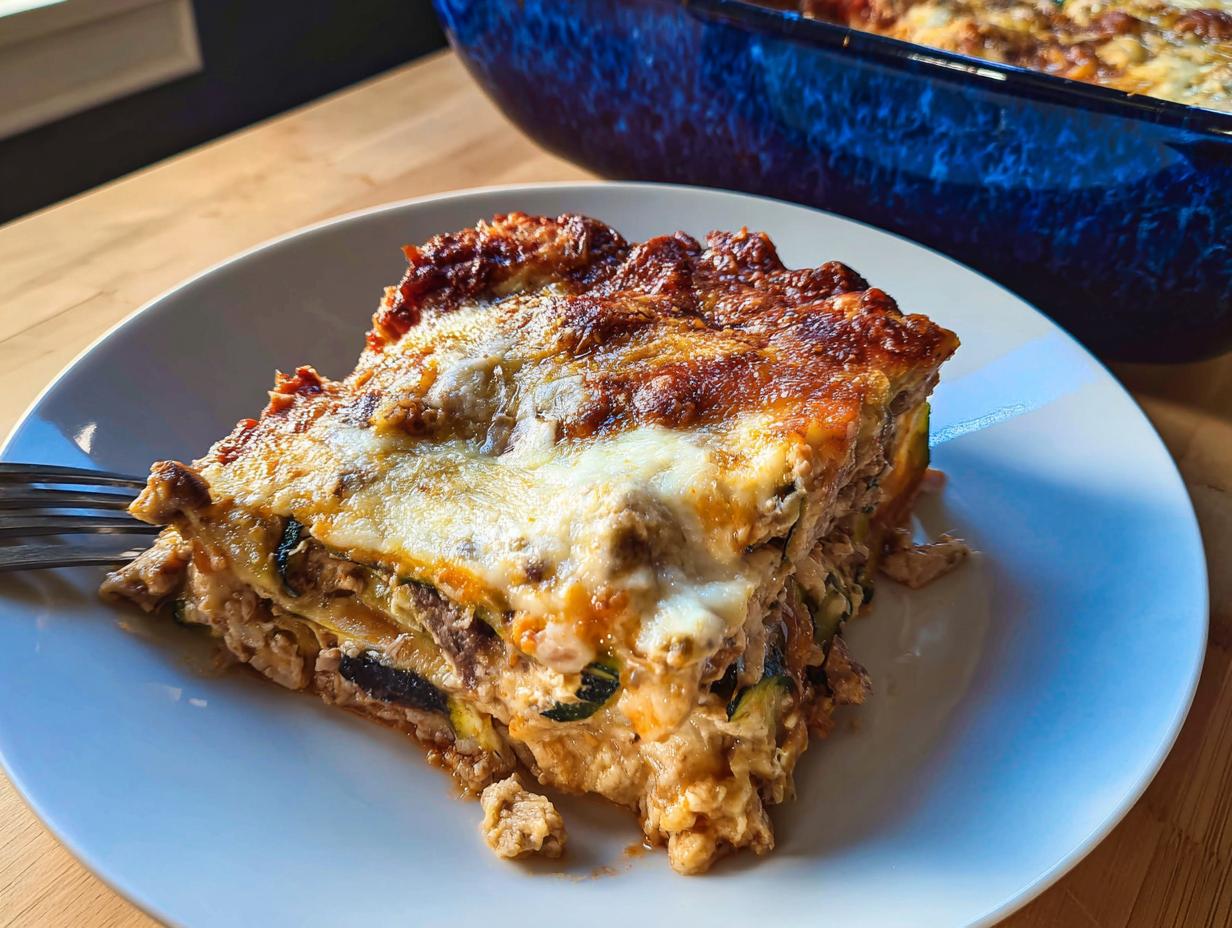 5 Star High Protein Chicken Zucchini Bake Low Carb