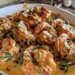 High Protein Creamy Sun Dried Tomato Shrimp