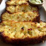 High Protein Crispy Parmesan Cauliflower Steaks