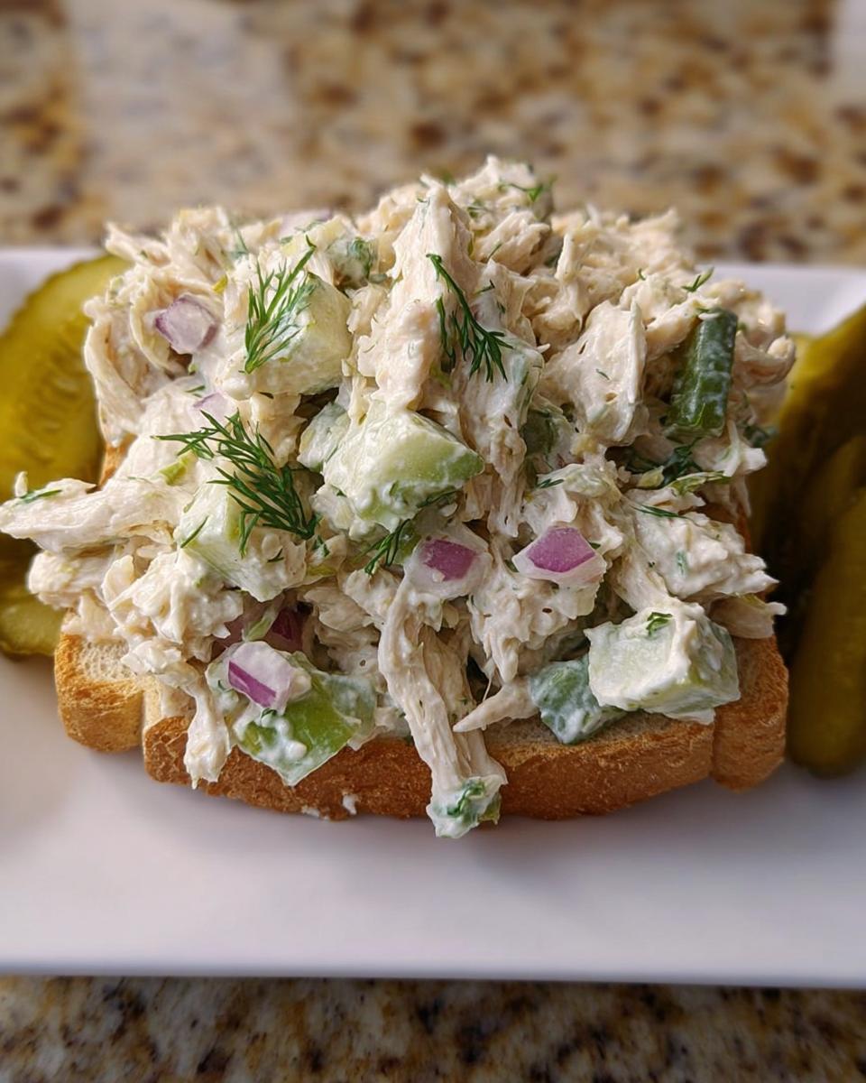 High Protein Dill Pickle Chicken Salad - detail 1