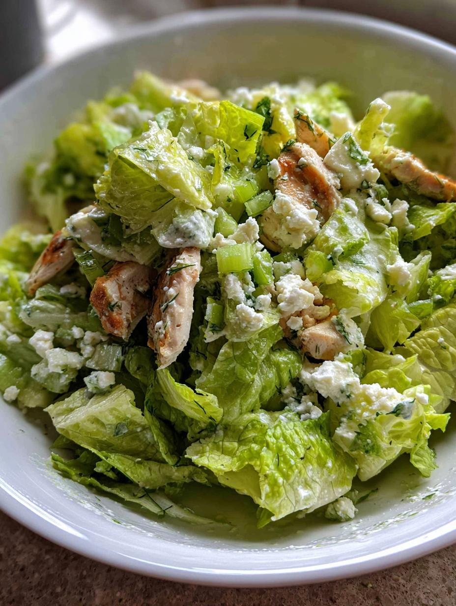 High Protein Greek Lettuce Salad Maroulosalata - detail 2