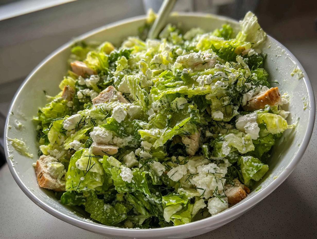 15 Minute High Protein Greek Lettuce Salad Maroulosalata