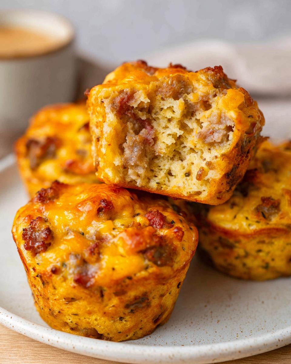 High Protein Sausage Pancake Muffins - detail 1