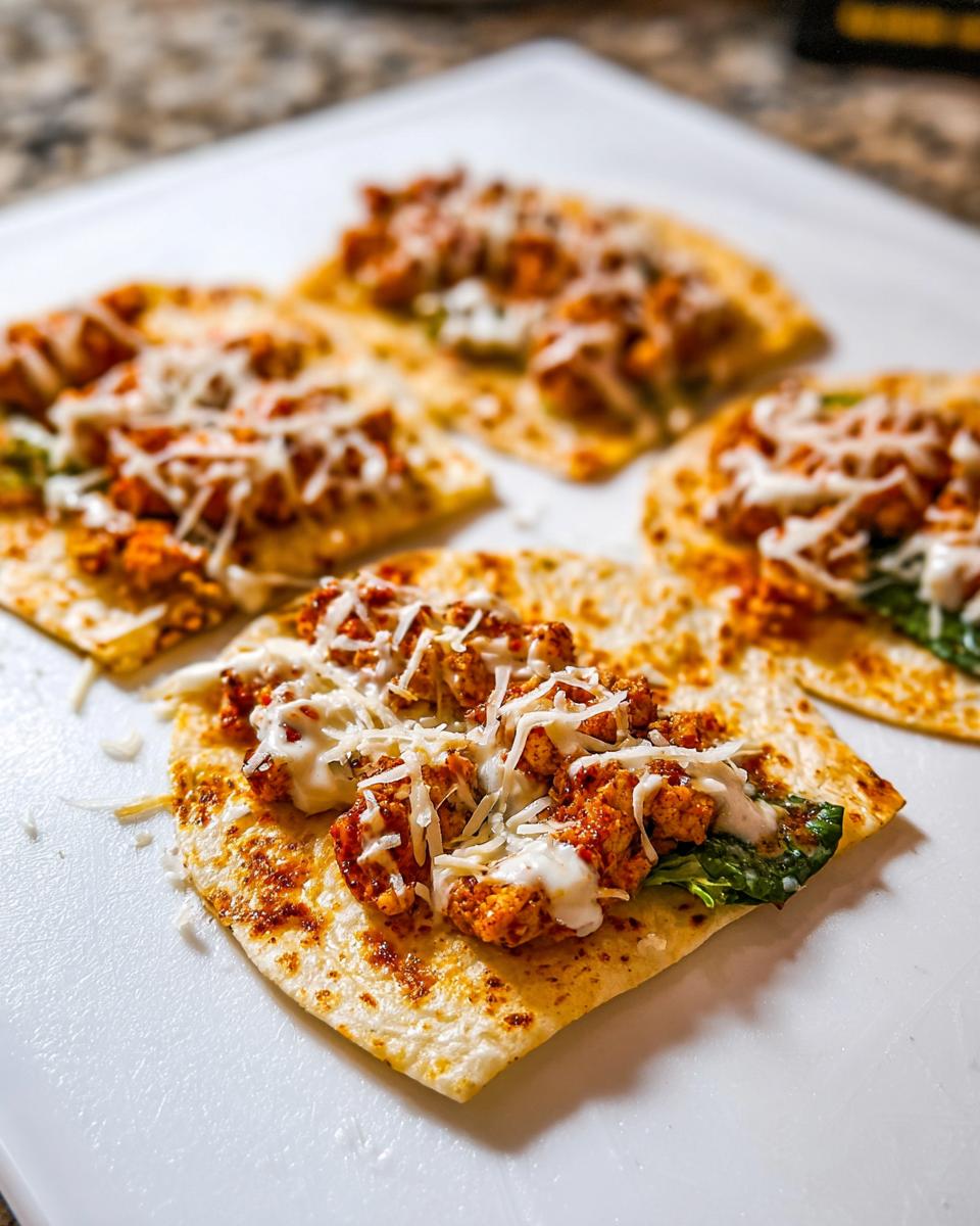 High Protein Smash Chicken Caesar Tacos - detail 1