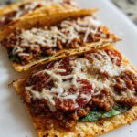 High Protein Smash Chicken Caesar Tacos