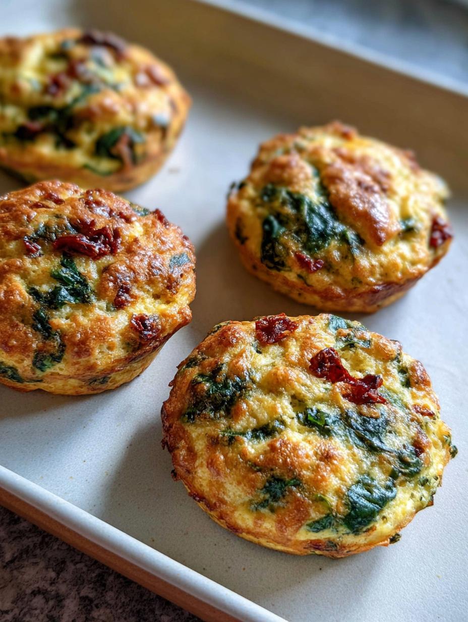 High Protein Sun Dried Tomato Spinach Egg Biscuits - detail 2
